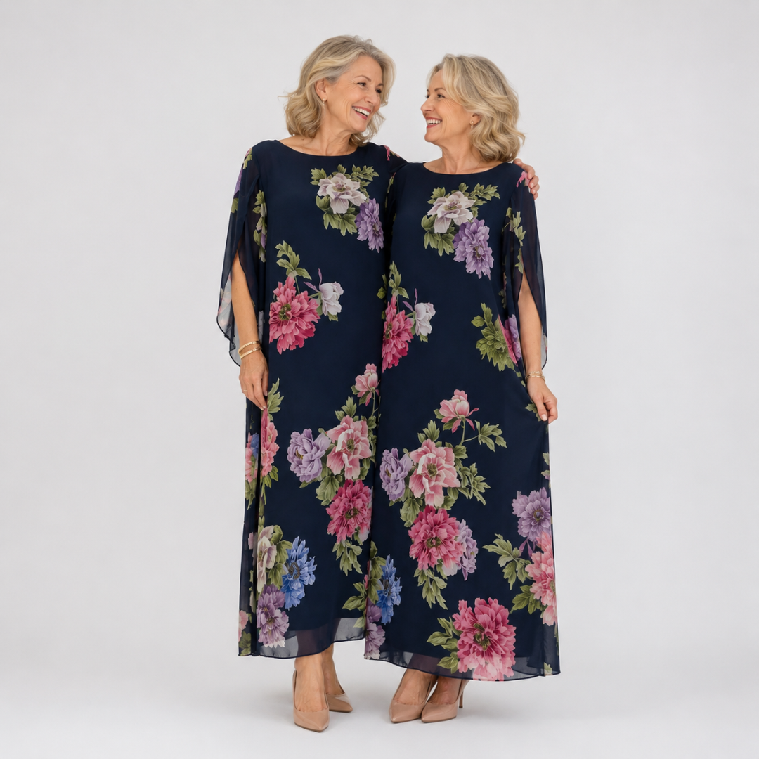 Joséphine | Robe maxi Midnight Bloom femme