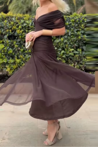 Louise | Robe Maxi de Fête Élégante à Col V