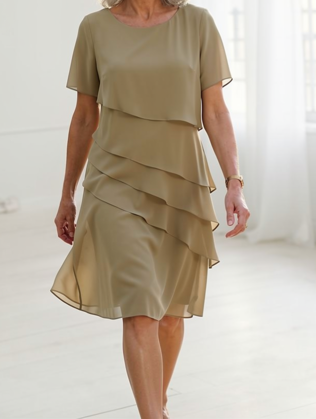 Juliette – Robe midi fluide élégante femme