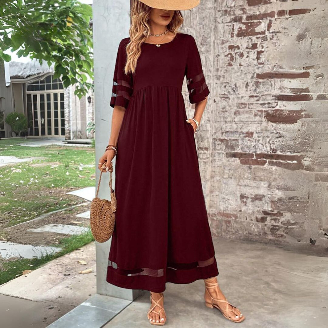Aubrey | Robe midi flatteuse et lissante pour le ventre femme