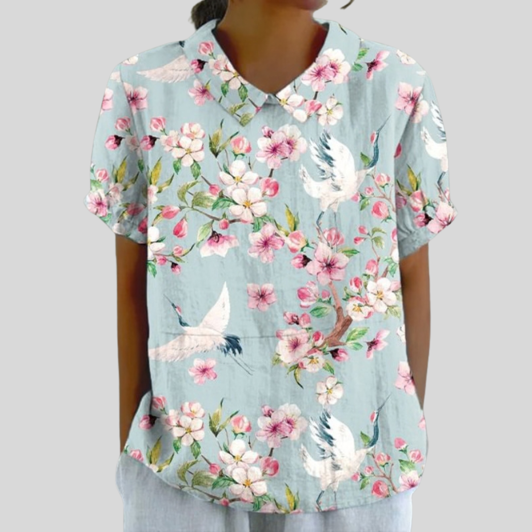 Élina | Blouse florale gracieuse femme