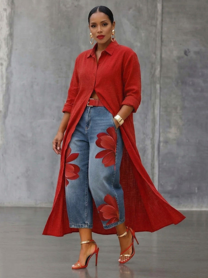 Léonie | Pantalon imprimé femme