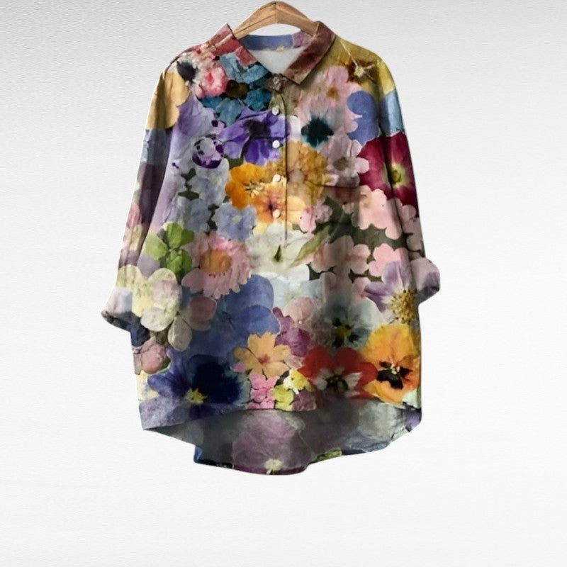 Éléonore | Blouse printanière artistique femme