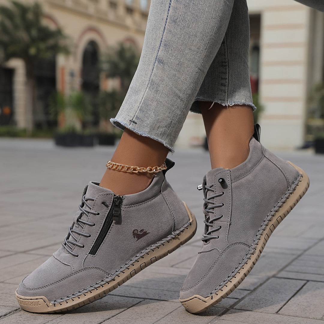 Maura | Baskets zip confort nature femme