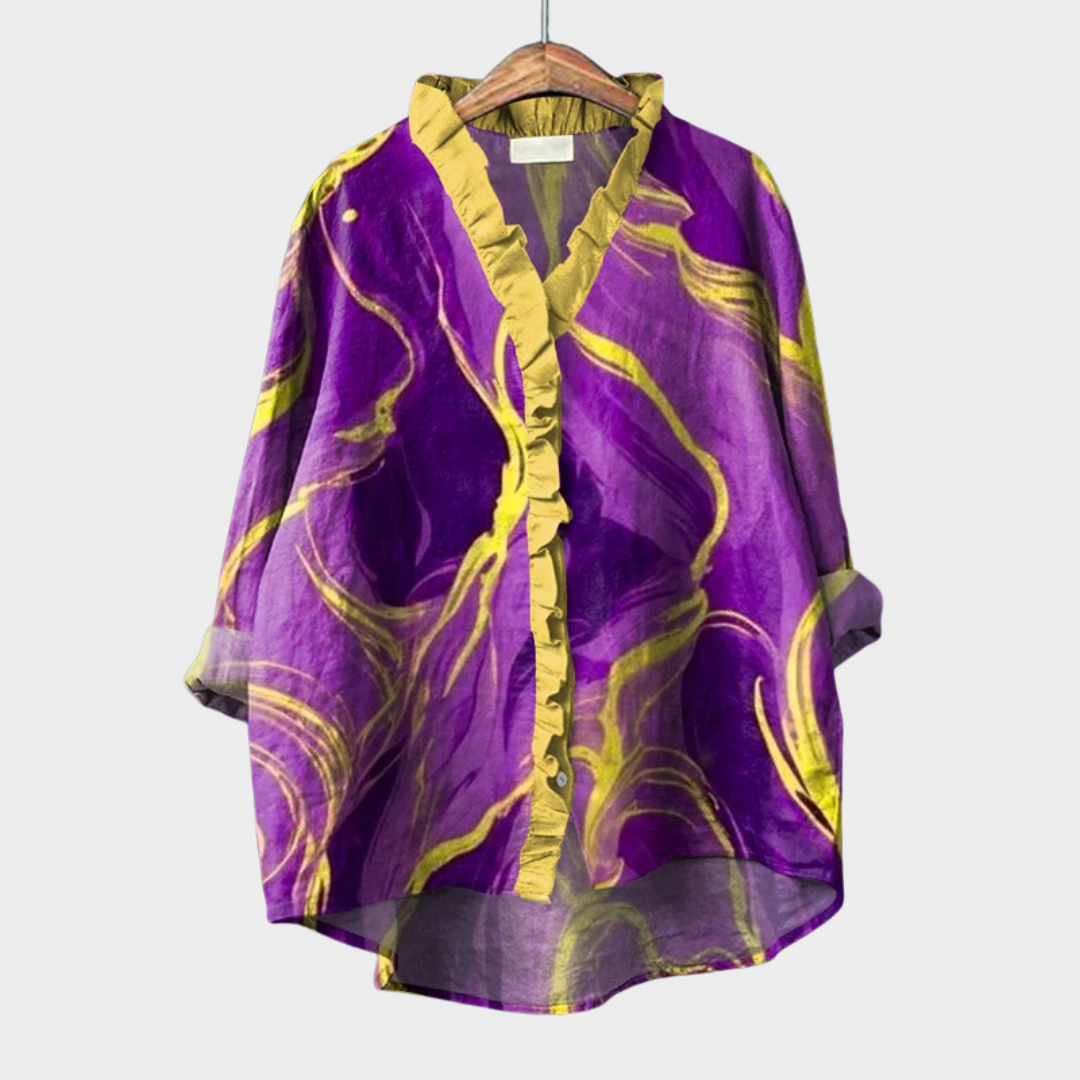 Zéliee | Blouse marbrée élégante femme