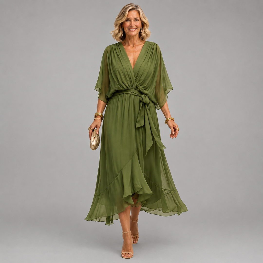Adèle | Robe à col en V femme