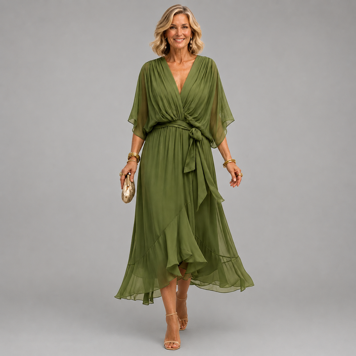 Adèle | Robe à col en V femme