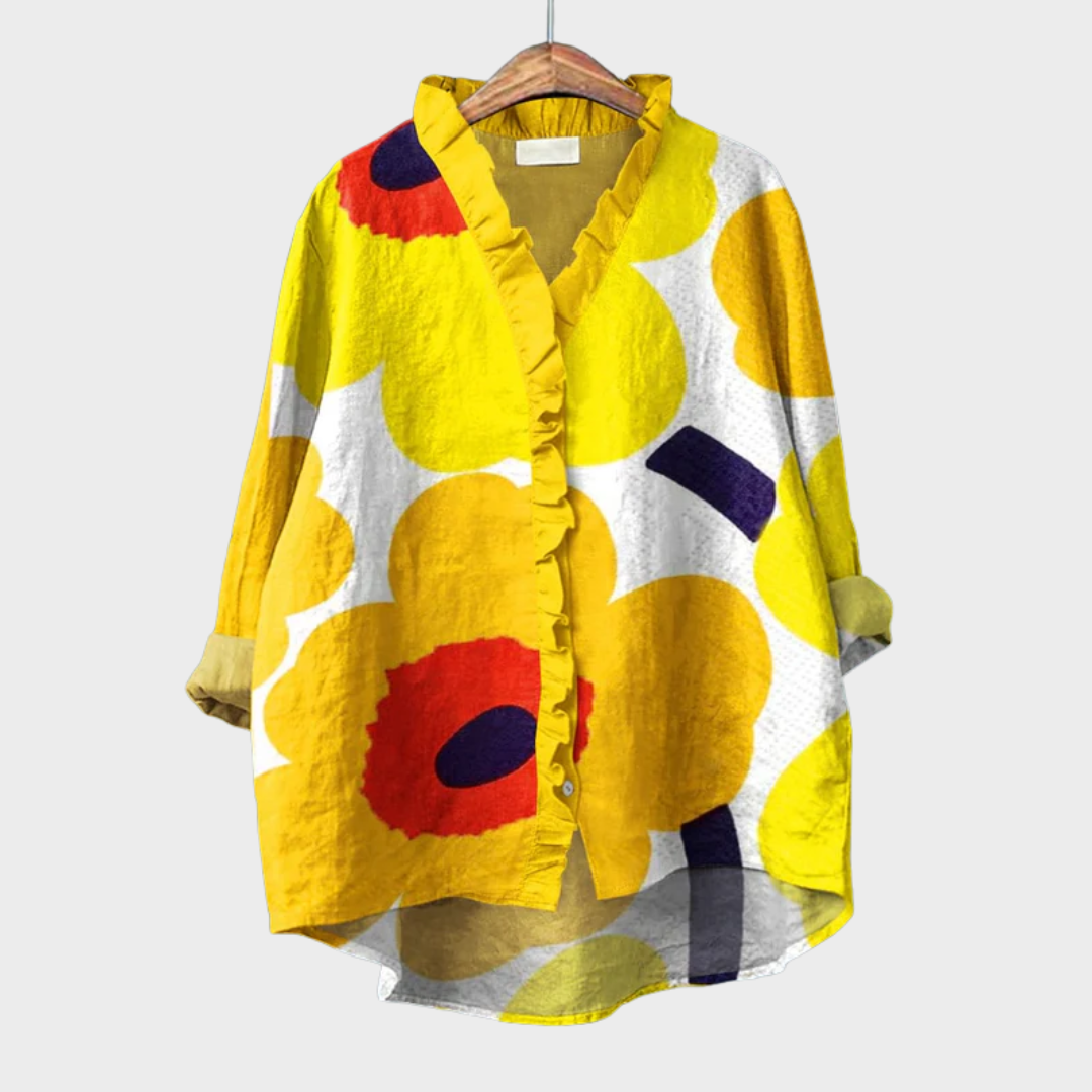 Helena | Blouse graphique audacieuse femme