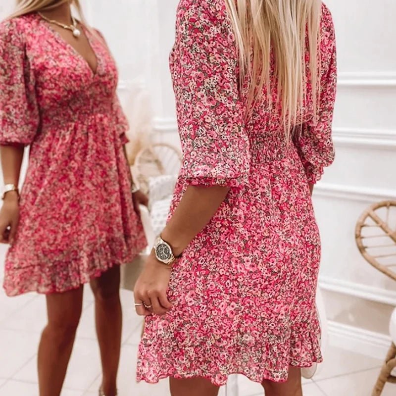 Sunna - Robe florale élégante femme
