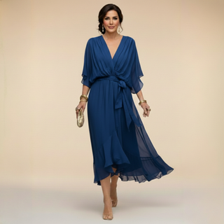 Adèle | Robe à col en V femme