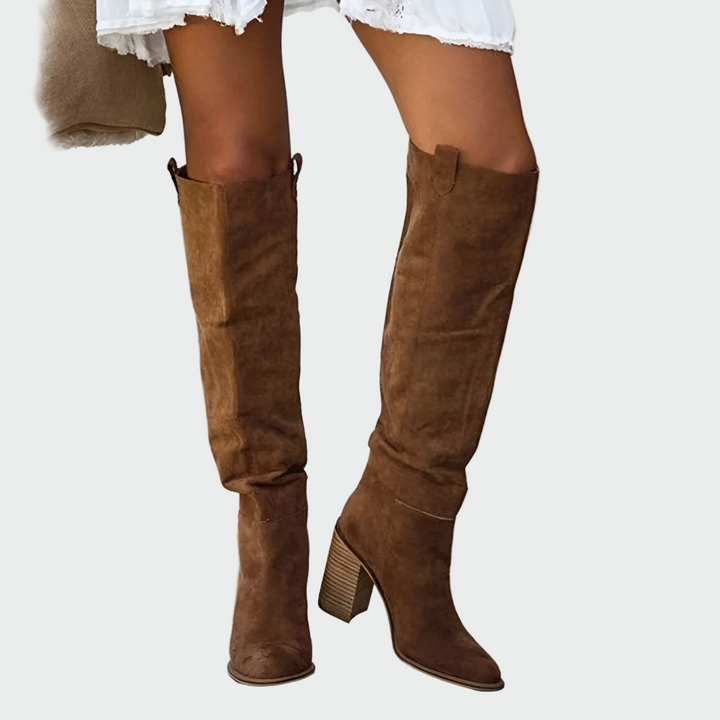 Aurore | Bottes hautes suédées femme