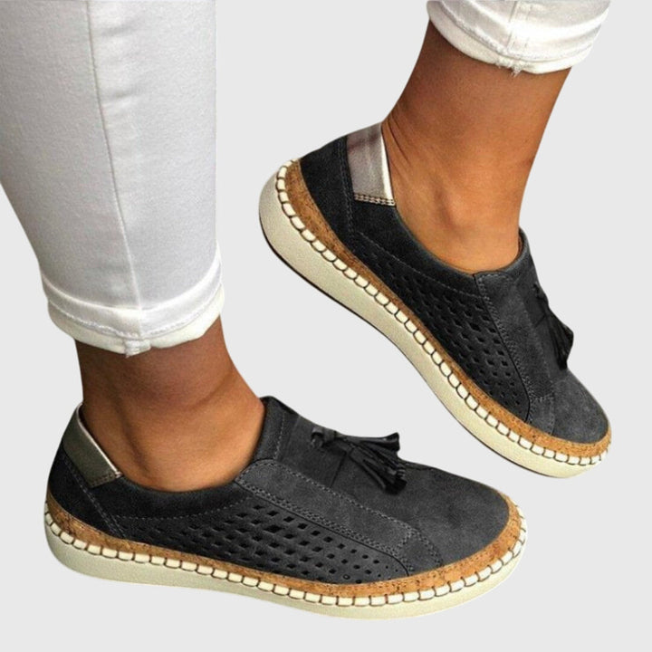 Tessia | Baskets mocassin perforées femme