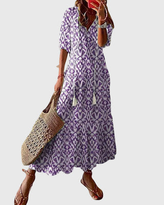 Amalia | Robe maxi bohème d'été vintage femme