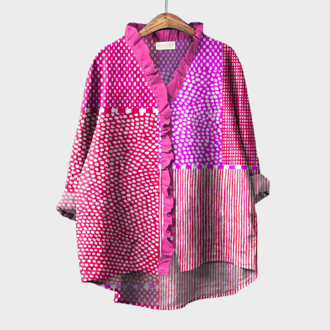 Cassandra | Blouse graphique vibrante femme