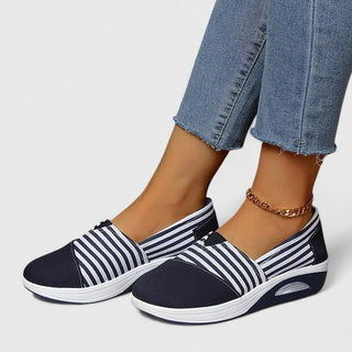 Marina | Baskets slip-on rayées femme