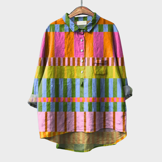 Azélie | Blouse graphique colorée femme