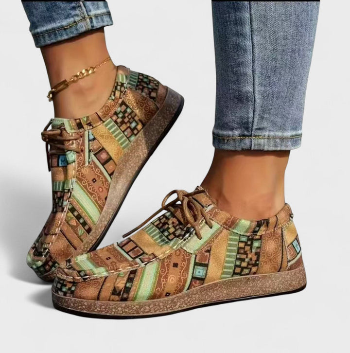 Azura | Baskets ethniques patchwork femme