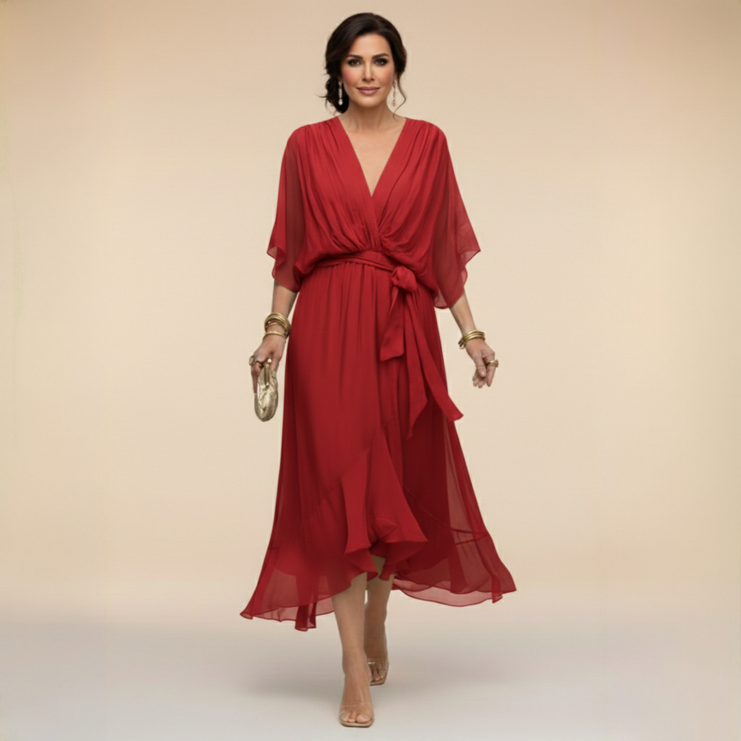 Adèle | Robe à col en V femme