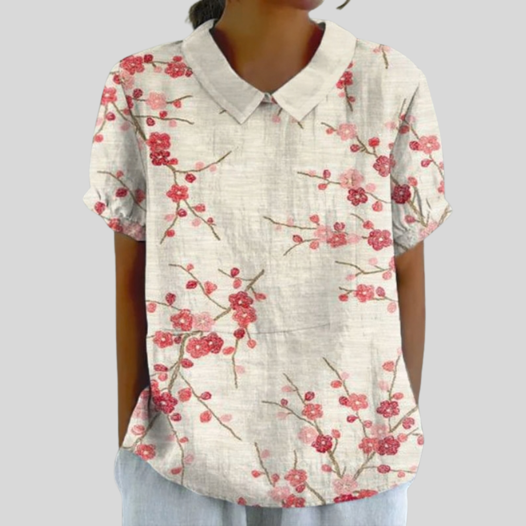 Florence | Blouse fleurie épurée femme