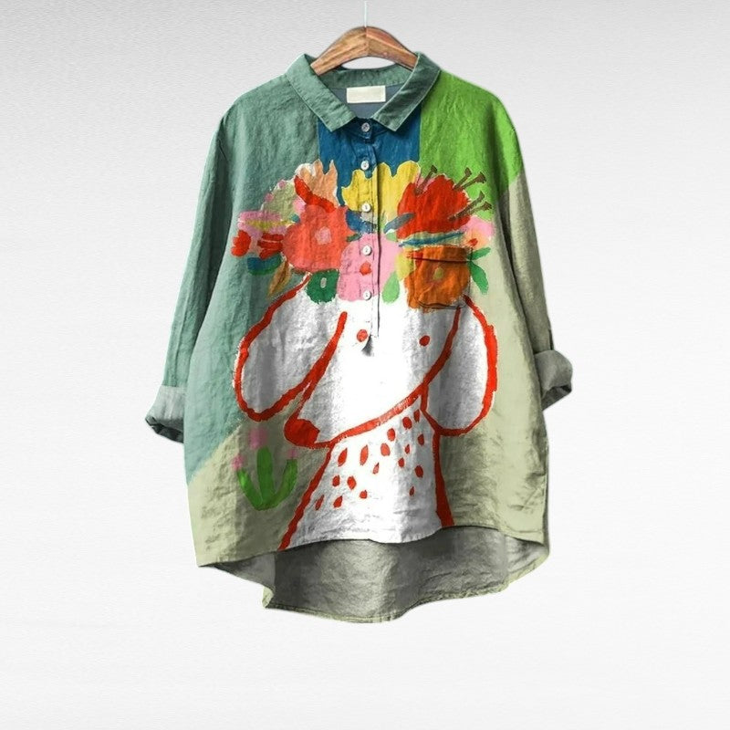 Isaline | Blouse artistique florale femme