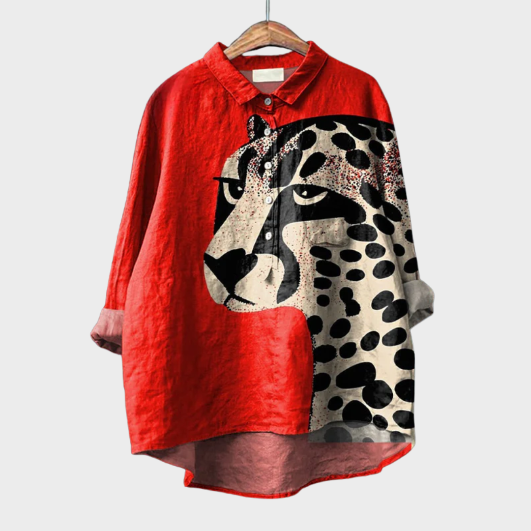 Maëva | Blouse féline audacieuse femme