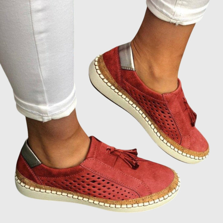 Tessia | Baskets mocassin perforées femme
