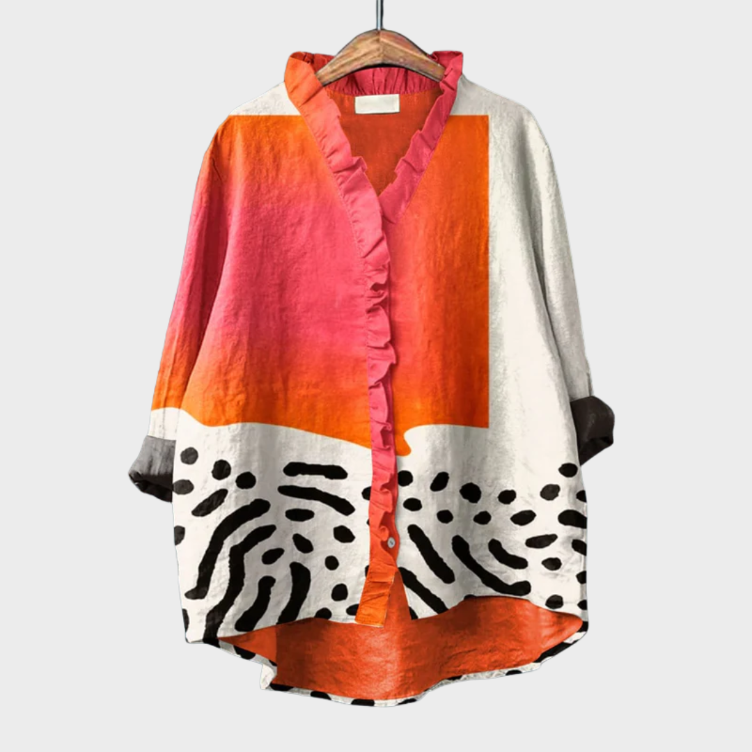 Garance | Blouse graphique moderne femme