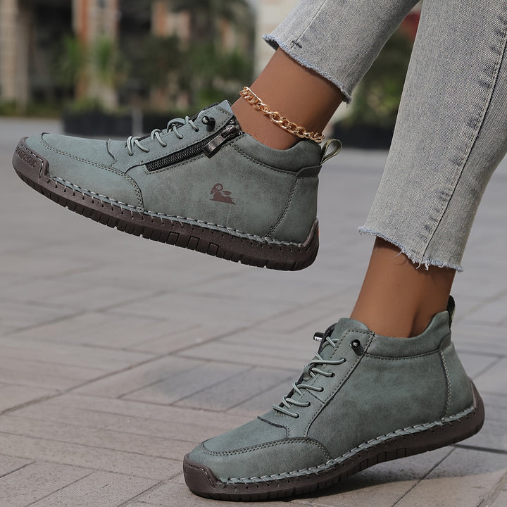 Maura | Baskets zip confort nature femme