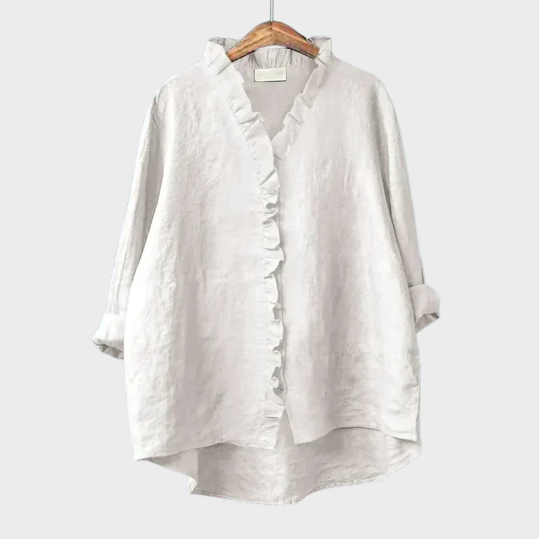 Célestine | Blouse à volants délicate femme
