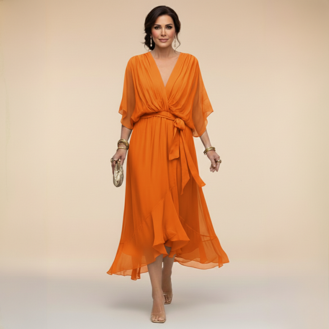 Adèle | Robe à col en V femme