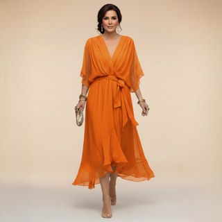 Adèle | Robe à col en V femme