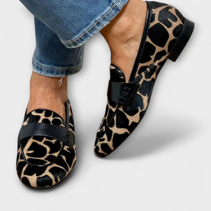 Gaëlle | Mocassins imprimé animal femme
