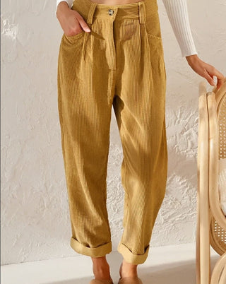Colette | Pantalon femme texturé vintage