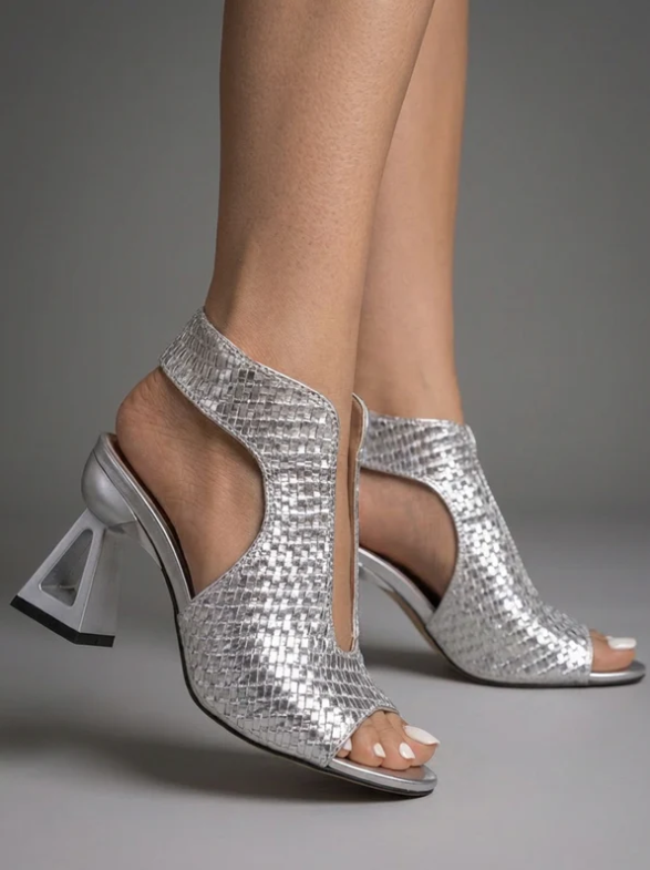 Sophia| Sandales à talons tressées élégantes pour femme
