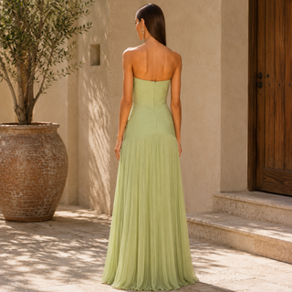 Dress with off-shoulder design