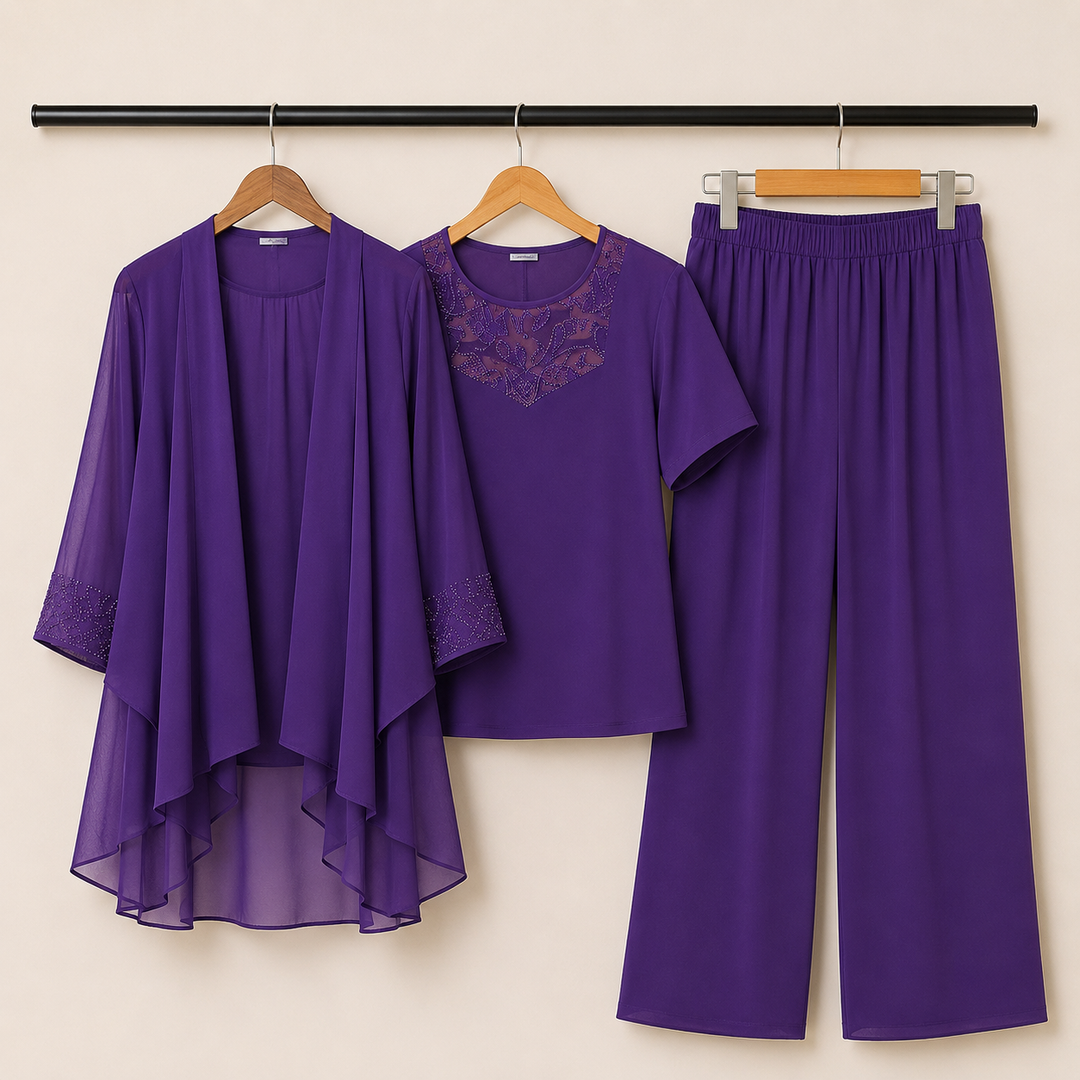 Élise — Ensemble femme en mousseline élégant