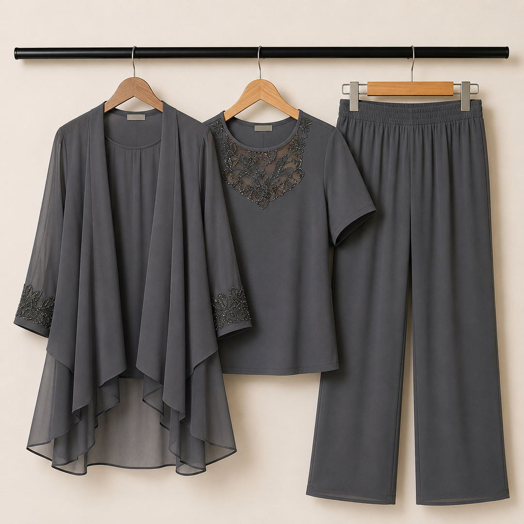 Élise — Ensemble femme en mousseline élégant