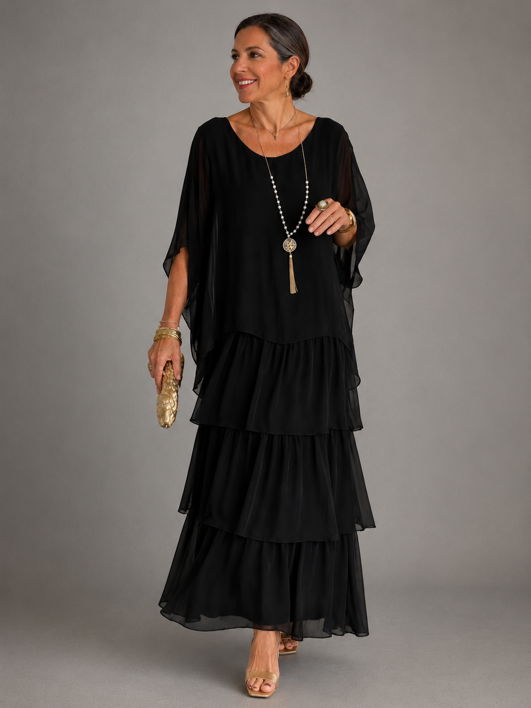 Astrid | Robe maxi élégante et fluide femme