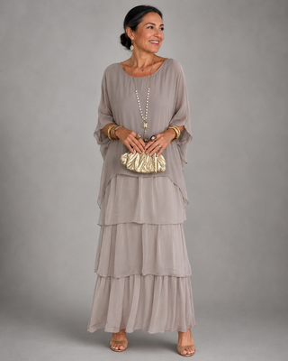 Astrid | Robe maxi élégante et fluide femme
