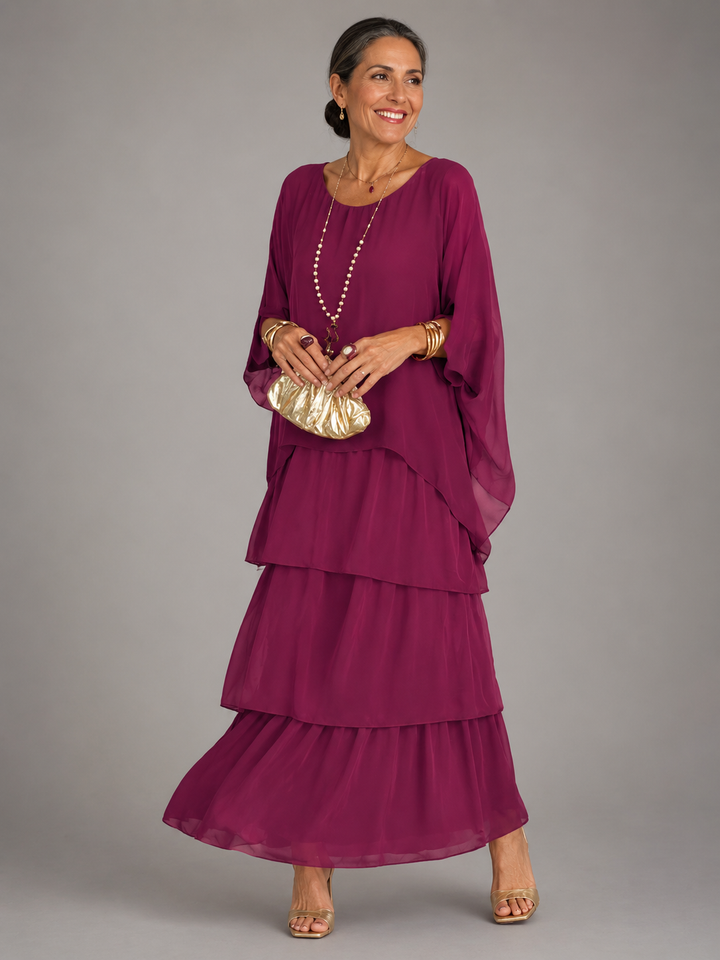 Astrid | Robe maxi élégante et fluide femme