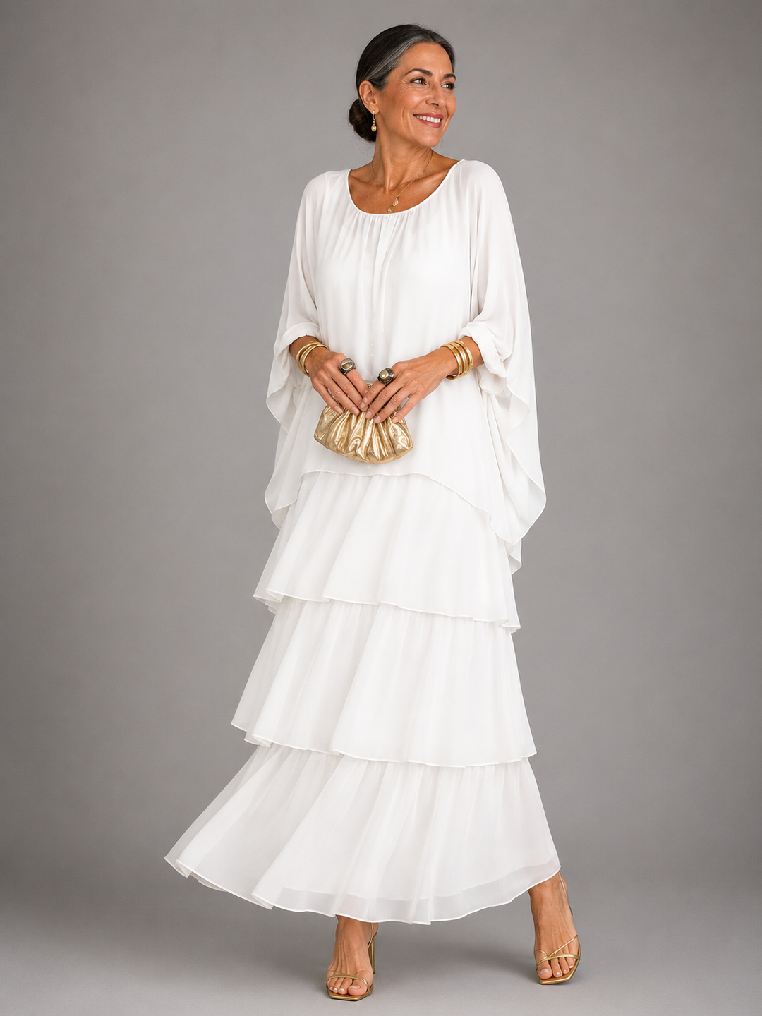 Astrid | Robe maxi élégante et fluide femme