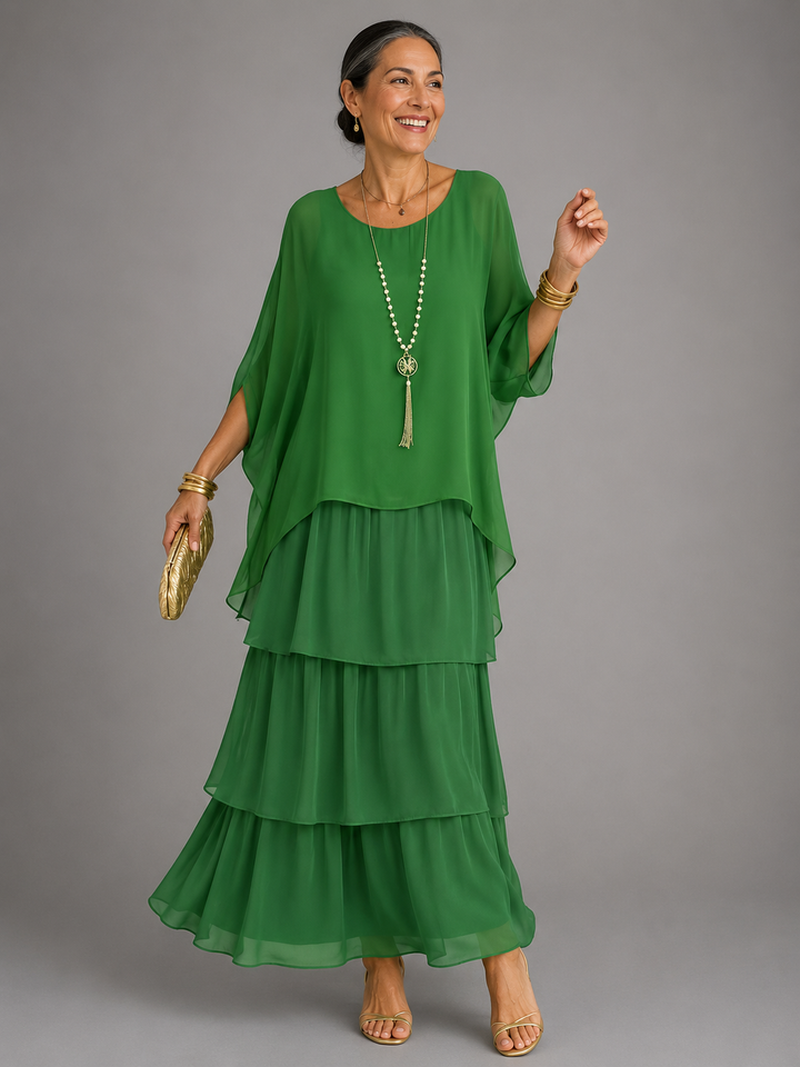 Astrid | Robe maxi élégante et fluide femme