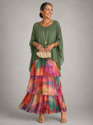 Astrid | Robe maxi élégante et fluide femme