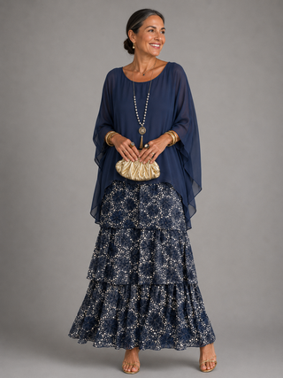 Astrid | Robe maxi élégante et fluide femme