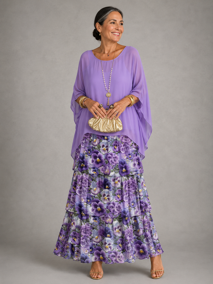 Astrid | Robe maxi élégante et fluide femme
