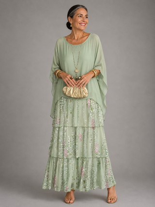 Astrid | Robe maxi élégante et fluide femme