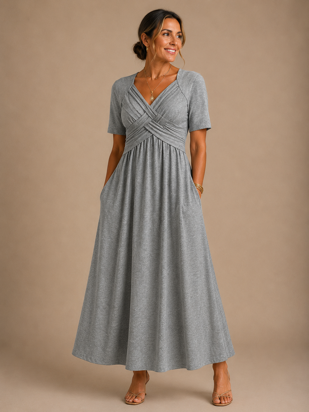 Corinne | Robe midi élégante femme