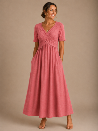 Corinne | Robe midi élégante femme