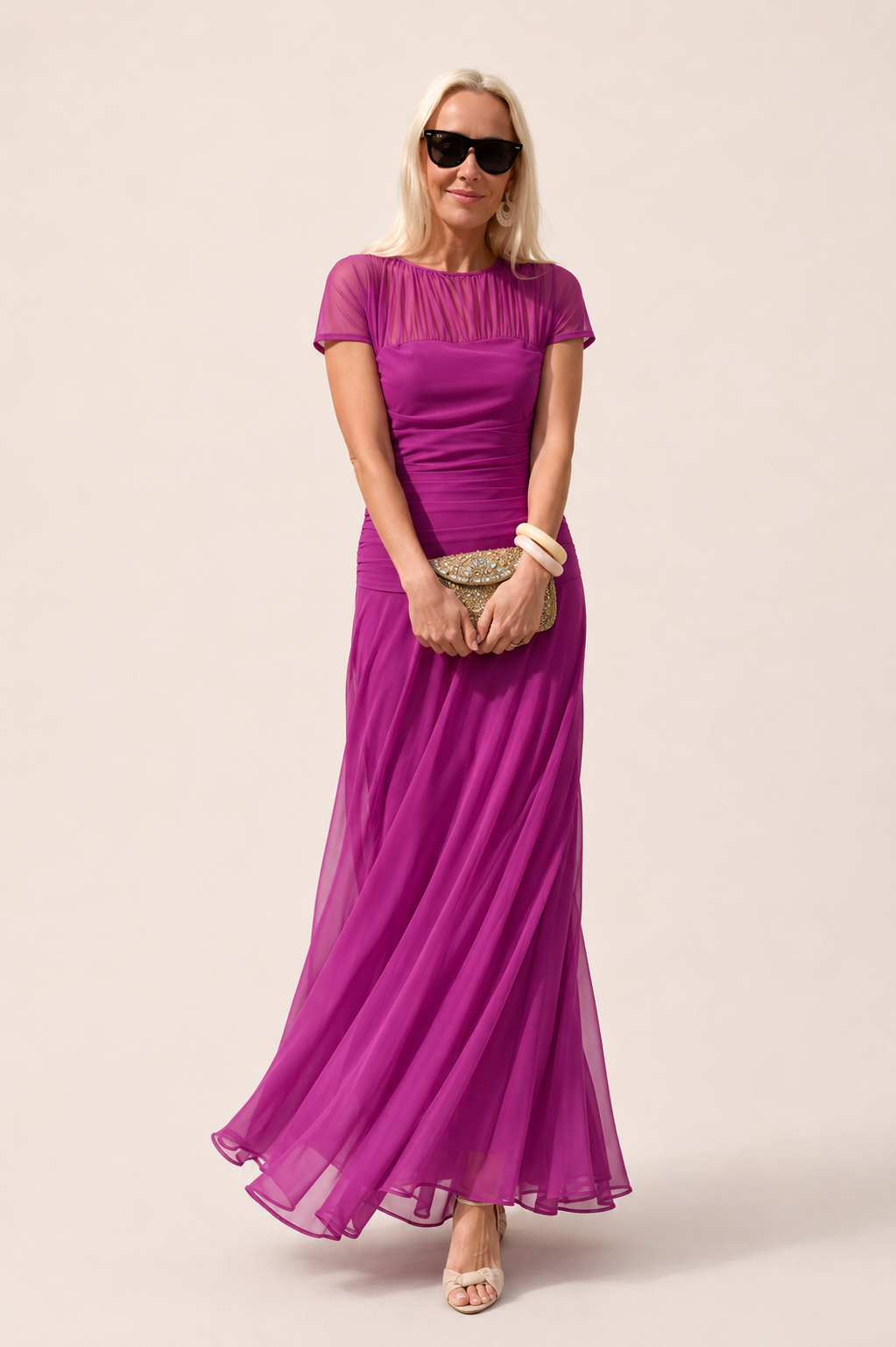 Emily | Robe en chiffon femme