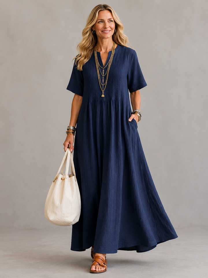 Geneviève | Robe plissée femme